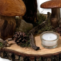 Preview: Pilz-Landschaft auf Holzscheibe (Variante C)
